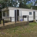 The shower block at Beaute with easy access ramp