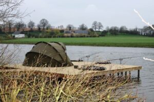 The first night saw me fishing from the new platform Landing stage fishing for carp
