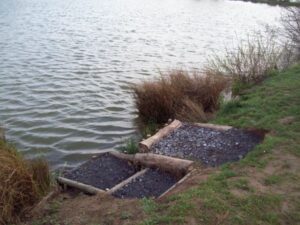 Peg 2 after the work Carp fishing in France at Roseau