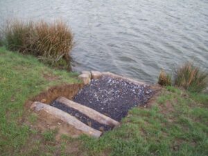 Peg 3 after the work Carping in France at Roseau