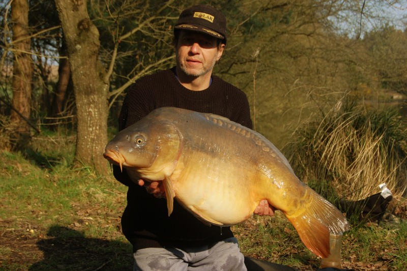 46lb Mirror at Monument Carp Fishing in France