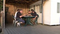 Accommodation photos at Commons carp lake in France.