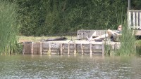 Accommodation photos at Commons carp lake in France.