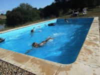Accommodation photos at Notaires carp lake in France.