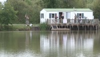 Accommodation photos at Morgane carp lake in France.
