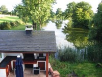 Accommodation photos at Watersmeet carp lake in France.