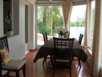 Accommodation photos at Watersmeet carp lake in France.