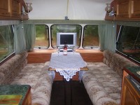 Set as dining area at Joy Lake carp lake in France.
