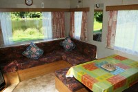 Accommodation photos at Genets carp lake in France.