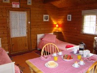 The farmhouse chalet at Lac du Val carp lake in France.
