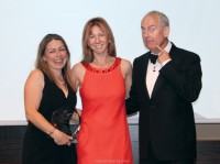 Bridget Keep receiving the award for Best Special Interest Tour Operator