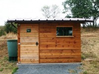 The bivvy angler facilities at Boomerang carp lake in France.