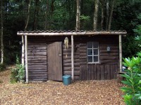 Anglers facilities at Joy Lake carp lake in France.