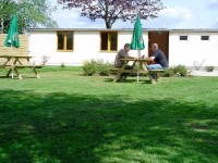 The facilities at Genets carp lake in France.