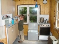 Inside the facilities at Joy Lake carp lake in France.