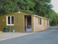 Facility photos at Margot carp lake in France.