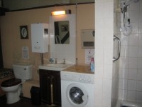 Anglers facilities in the farmhouse at Lac du Val carp lake in France.