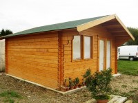 The shower block at Malvoisine carp lake in France.