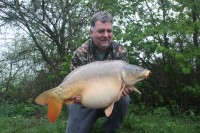 A 43lb Carp from Villefond in May 2012 by The fish called Mick's Mirror