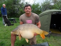 A 45lb Carp from Villefond in May 2012 by Fish called Rose