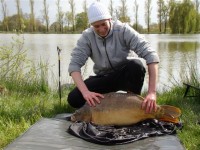 A 30lb Carp from Malvoisine in Apr 2012 by TONY