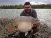 A 52lb Carp from Beaurepaire in Apr 2012 by Ben Hodgson