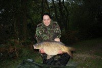 A 27lb Carp from Hideaway in Oct 2011 by Kelly Stapley