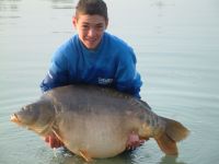 A 58lb Carp from  in Apr 2006 by Reggie bussion with single scale at 58.00