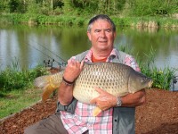 A 32lb Carp from Bletiere in May 2012 by Graham