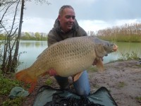 A 33lb Carp from Blue Lake in Apr 2012 by John cooke