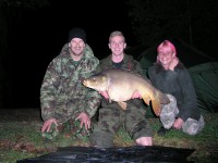 A 27lb Carp from Molyneux in Oct 2011 by Adam, Helen and I with Adam's Friday evening social fish