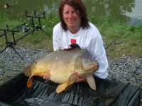 A 42lb Carp from Morgane in May 2012 by Penny Wilson