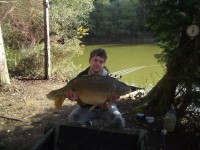 A 32lb Carp from Joy Lake in Apr 2012 by Richard Pearce