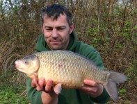 A Carp from Laroussi in Apr 2012 by Dave Marvell with a 6lb3oz crucian carp