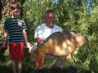 A 42lb Carp from Mas Bas Main Lake
