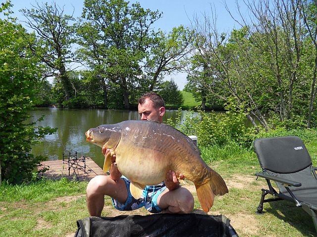 40lb 5oz carp from Watersmeet