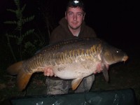 A 28lb Carp from Oakwood in Oct 2011 by Terry with the perfect linear