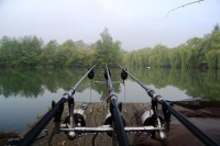 Barn Swim at Molyneux carp lake in France. 