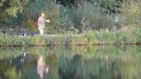 Bill playing another carp