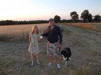 Steve Horrocks, winner of the bottle chapagne