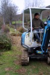 Gilles does battle with coypu