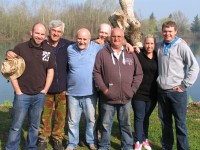 The group at the end of the week about to depart for home