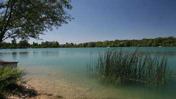 Carp fishing venue in France