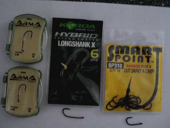 Long shank hooks fro the blow back and SP310 for all other work