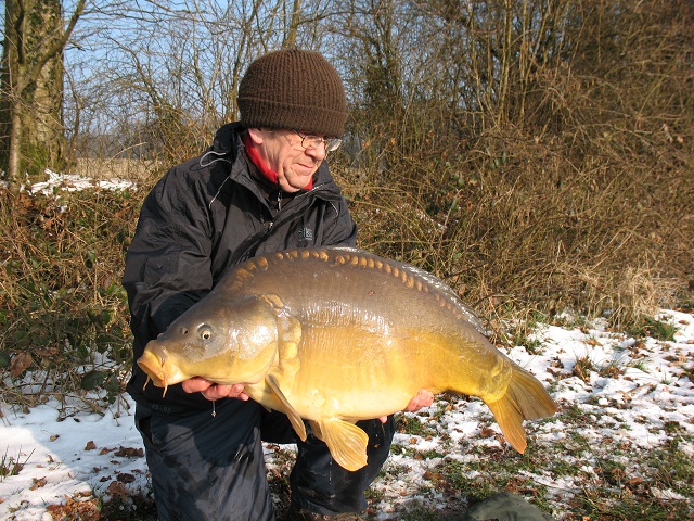 Catching Carp in the Snow