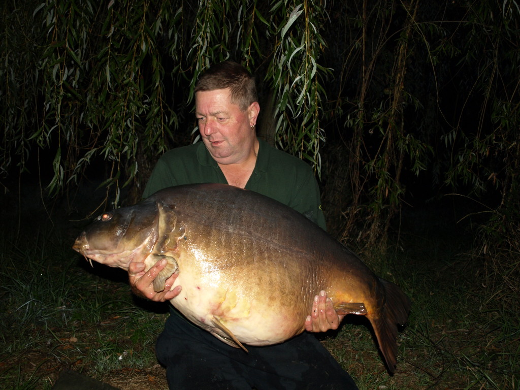 Laroussi Sixty lb Monster Carp  fishing holidays in France