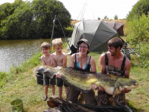 catfish at Notaires french carp lake