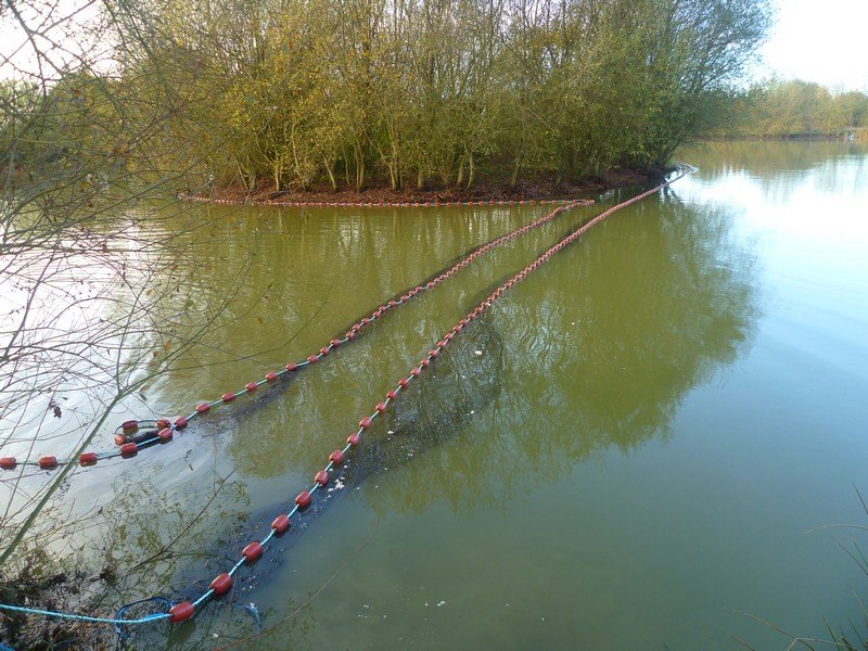 netting at lillypool carp lake in France