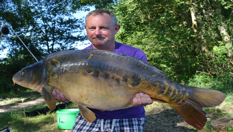 My 46 Mirror, Caught this again in Oct, note the linear lateral line of large scales.
