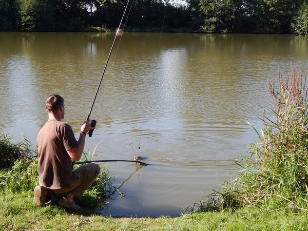 small lake exclusive fishing in france